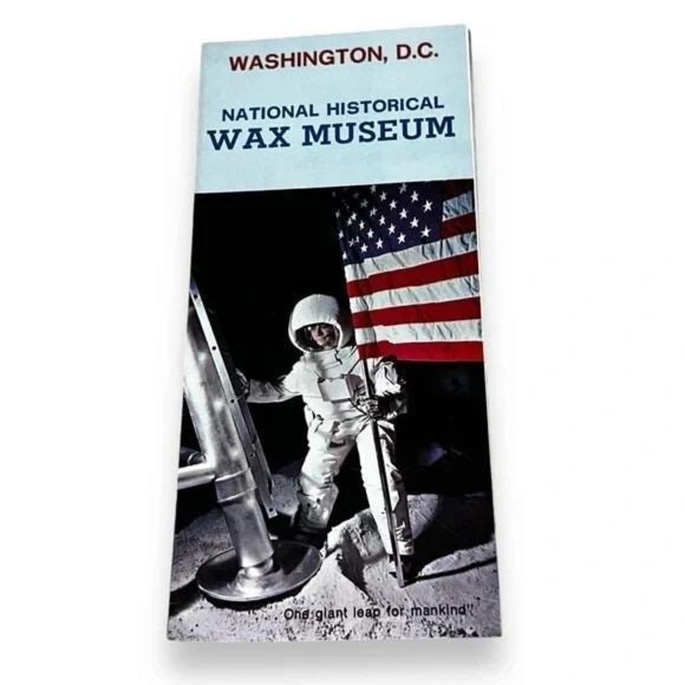 Washington DC National Historical Wax Museum Vintage Brochure 1960s BX